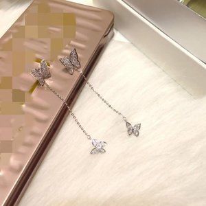 Jewelry - NEW 925 Sterling Silver Diamond Butterfly Earrings Jewelry - NEW 925 Sterling Silver Diamond Butterfly Earrings